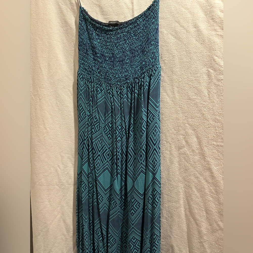 Strapless long dress